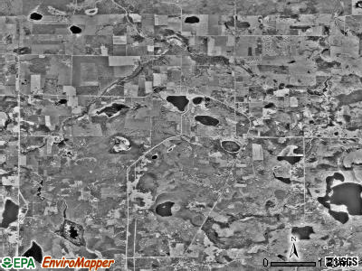 Nebish township, Minnesota satellite photo by USGS