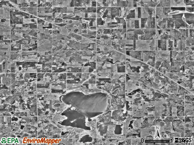 Pine Lake township, Minnesota satellite photo by USGS