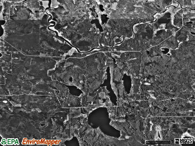Wirt township, Minnesota satellite photo by USGS