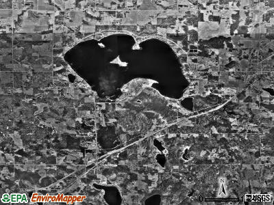 Hines township, Minnesota satellite photo by USGS