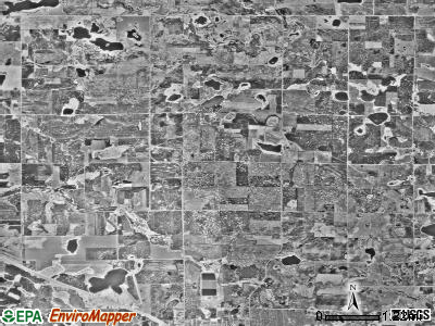 Brandsvold township, Minnesota satellite photo by USGS