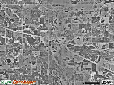 King township, Minnesota satellite photo by USGS