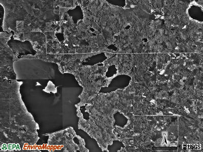 Sand Lake township, Minnesota satellite photo by USGS