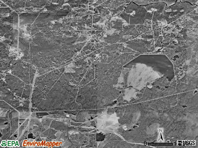 Wuori township, Minnesota satellite photo by USGS