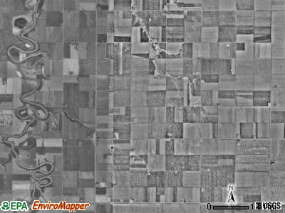 Hubbard township, Minnesota satellite photo by USGS