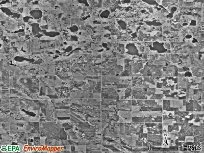 Garden township, Minnesota satellite photo by USGS