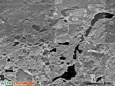 Biwabik township, Minnesota satellite photo by USGS