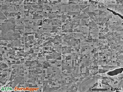 Nora township, Minnesota satellite photo by USGS
