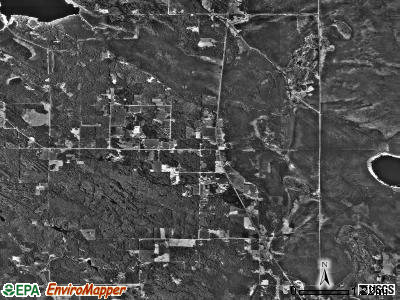 Oteneagen township, Minnesota satellite photo by USGS