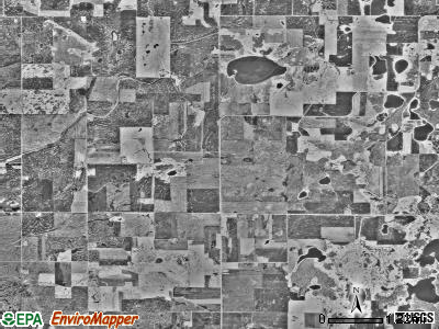 Gregory township, Minnesota satellite photo by USGS
