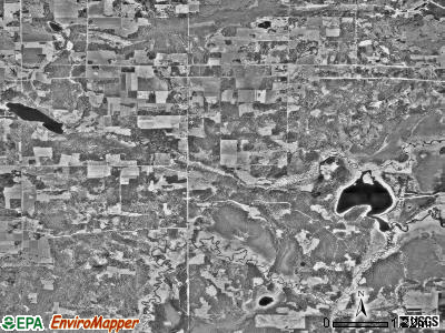 Jones township, Minnesota satellite photo by USGS