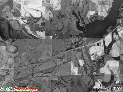 Brown township, Arkansas satellite photo by USGS