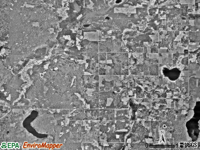 Fern township, Minnesota satellite photo by USGS