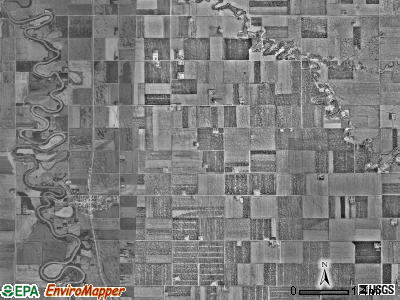 Halstad township, Minnesota satellite photo by USGS