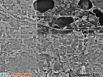 Farden township, Minnesota satellite photo by USGS