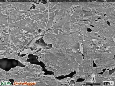 Arbo township, Minnesota satellite photo by USGS