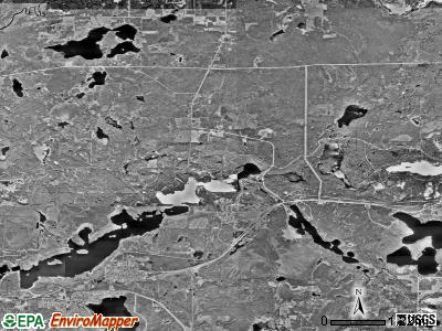 Iron Range township, Minnesota satellite photo by USGS