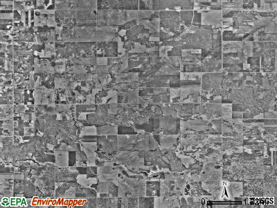 Fossum township, Minnesota satellite photo by USGS