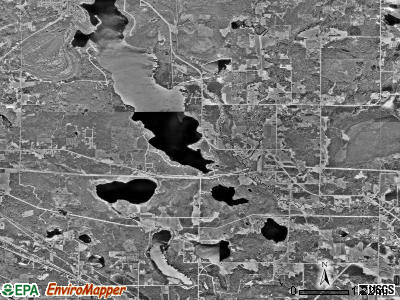Trout Lake township, Minnesota satellite photo by USGS