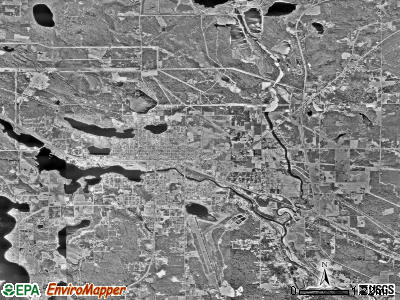 Grand Rapids township, Minnesota satellite photo by USGS
