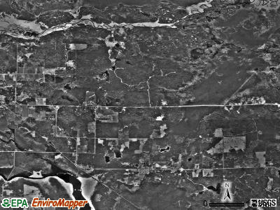 Boy River township, Minnesota satellite photo by USGS