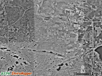 Hendrickson township, Minnesota satellite photo by USGS