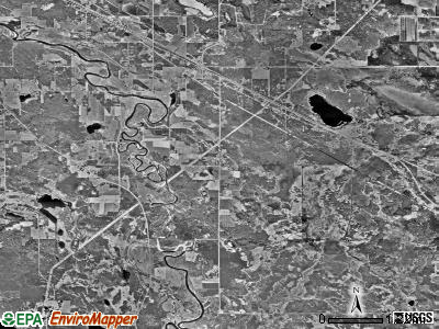 Blackberry township, Minnesota satellite photo by USGS