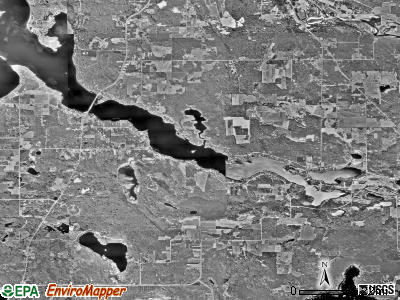 Harris township, Minnesota satellite photo by USGS