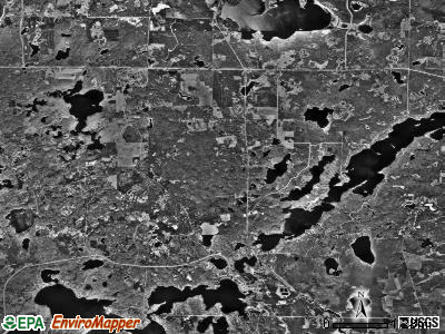 Kego township, Minnesota satellite photo by USGS