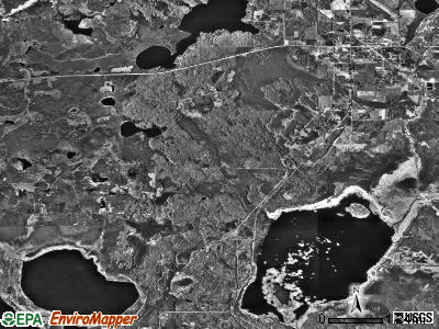 Remer township, Minnesota satellite photo by USGS