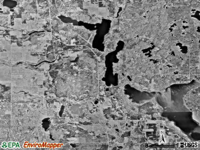 Arago township, Minnesota satellite photo by USGS