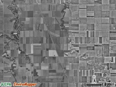 Kragnes township, Minnesota satellite photo by USGS