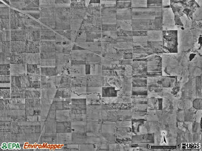 Flowing township, Minnesota satellite photo by USGS