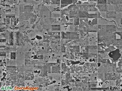 Goose Prairie township, Minnesota satellite photo by USGS