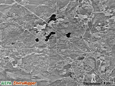 Alborn township, Minnesota satellite photo by USGS