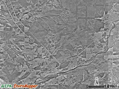 Van Buren township, Minnesota satellite photo by USGS