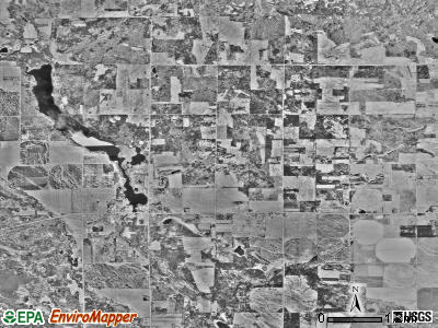 Osage township, Minnesota satellite photo by USGS