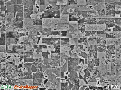 Hamden township, Minnesota satellite photo by USGS