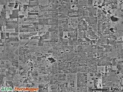 Cromwell township, Minnesota satellite photo by USGS