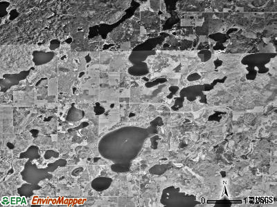 Ponto Lake township, Minnesota satellite photo by USGS