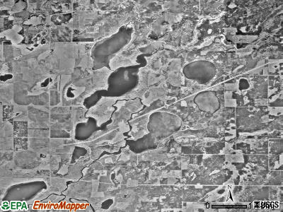 Crow Wing Lake township, Minnesota satellite photo by USGS