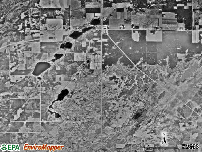 Badoura township, Minnesota satellite photo by USGS