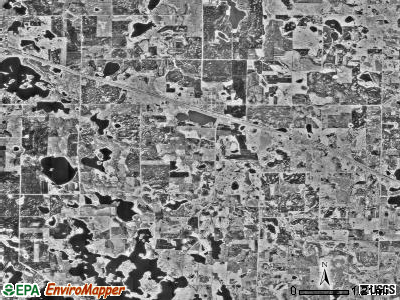 Audubon township, Minnesota satellite photo by USGS