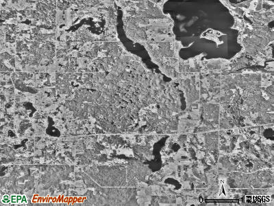 Erie township, Minnesota satellite photo by USGS