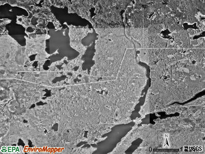 Crooked Lake township, Minnesota satellite photo by USGS