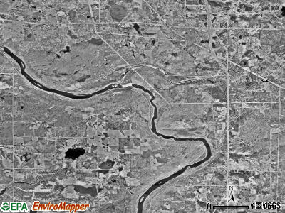 Brevator township, Minnesota satellite photo by USGS