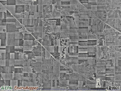Elmwood township, Minnesota satellite photo by USGS