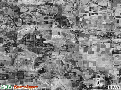 Lonoke township, Arkansas satellite photo by USGS