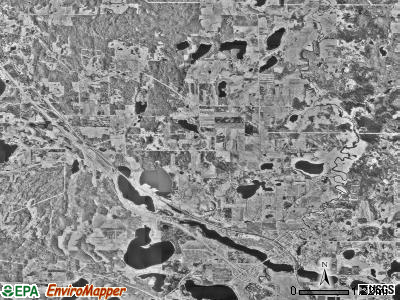 Burlington township, Minnesota satellite photo by USGS