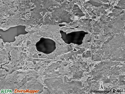 Perch Lake township, Minnesota satellite photo by USGS
